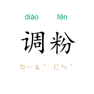调粉