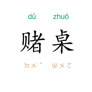 赌桌
