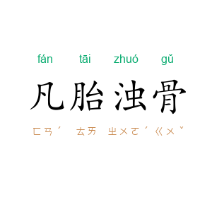 凡胎浊骨
