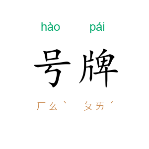 号牌