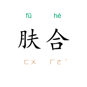 肤合