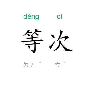 等次