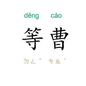 等曹