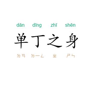 单丁之身