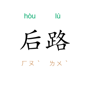 后路