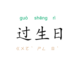 过生日