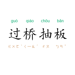 过桥抽板