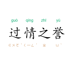 过情之誉