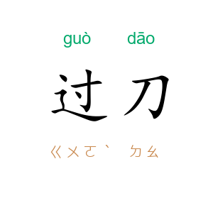 过刀