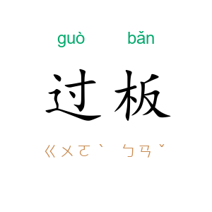 过板