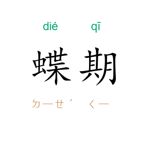 蝶期