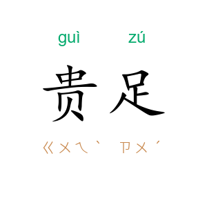 贵足