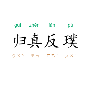 归真反璞
