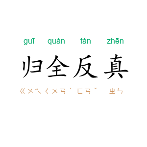 归全反真