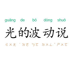 光的波动说
