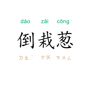 倒栽葱