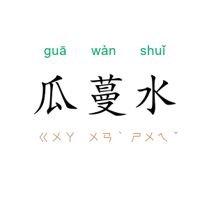 瓜蔓水