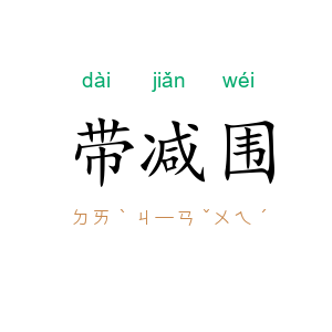 带减围