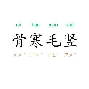 骨寒毛竖