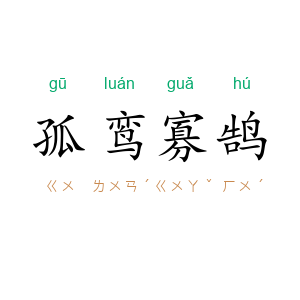 孤鸾寡鹄