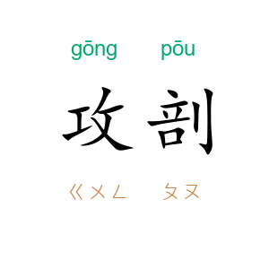 攻剖