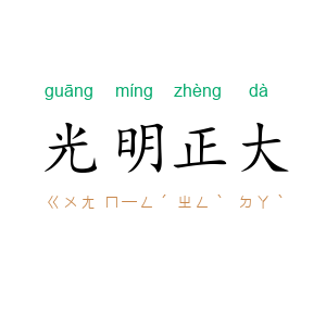 光明正大