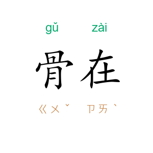 骨在