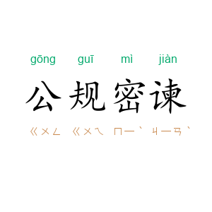 公规密谏