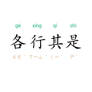 各行其是