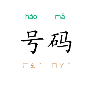 号码