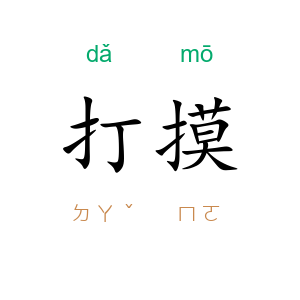打摸