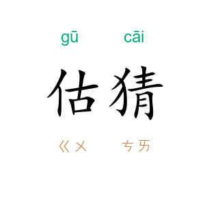 估猜