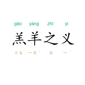 羔羊之义