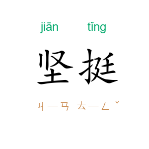 坚挺