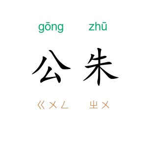 公朱