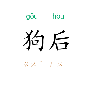 狗后