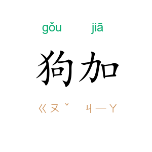 狗加