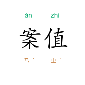 案值