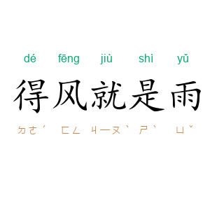 得风就是雨
