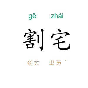 割宅