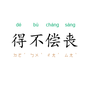 得不偿丧