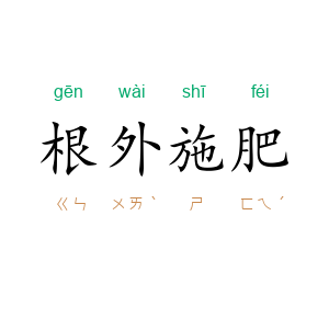 根外施肥